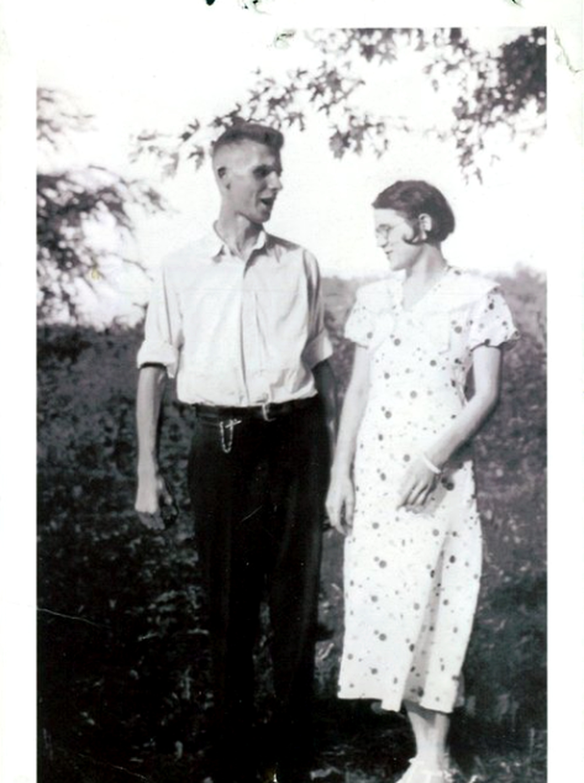 Jane and Mario together in a field